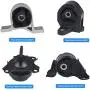 JDMON Compatible with 4Pcs Engine Motor Mount Honda Civic 1.7L Automatic Trans 2001 -2005 Compatible with A4511 A6588 A6591 A6595