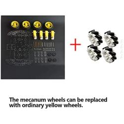Mecanum Wheel Robot Kit 4WD Omnidirectional Wheels Smart Robot Car Chassis Kit