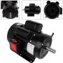 3HP Electric Motor 1750RPM Farm Duty Single Phase Motor 4 Pole 1-1/8