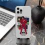 KingdomCASE Phone Case Akira Illustration Collage Compatible with iPhone Case Clear Soft Transparent TPU Case Shockproof Protective Cover for iPhone 7 iPhone 8