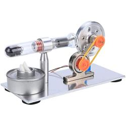 Bicaquu Stirling Engine, Sterling Engine Model Durable Stirling Engine Generator, Educational Toy Lab Teaching Tool for Gifts Kids