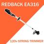 Redback Pro Series Cordless String Trimmer 16in with Brushless Motor Tool Only