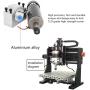 GREESUNY 52mm Aluminum Spindle Clamp Motor Mounting Bracket with 4PCS M6 Screws for CNC Router Engraving Machine