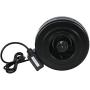 Hurricane 6 Inch Inline Fan 435 CFM - Quiet Fan with Steel Housing and Powder-Coated Finish, Easy Installation