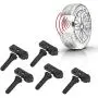 SEINECA 5Pack 56029398AB 433MHz Tire Pressure Monitoring System (TPMS) Sensor Compatible with Jeep Grand Cherokee Wrangler Dodge Charger Challenger Journey Chrysler Fiat Ram 1500 2500 3500 4500 5500