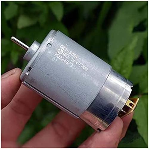 Nuojie Electronic Components Motor RS-555PH DC Motor RS555 High Torque Micro Motor 555 DC 24-48V 3600RPM Brush Motor Low Current Low Speed DIY Copier Motor (Speed(RPM) : Motor and Pulley)
