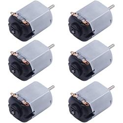 weideer 6 Pcs DC Mini Electric Motor 1-6V 25000RPM Micro Motor for DIY Toy Science Experiment K-034