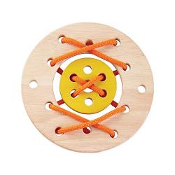 Amazon Basics Fine Motor Lacing Ring, 4-Pack