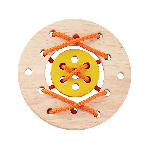 Amazon Basics Fine Motor Lacing Ring, 4-Pack