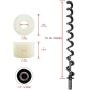 Aimuchen Direct Igniter Auger Shaft Screw Push RodShaft and Auger Brushing Kit Compatible with Most Traeger Lil Tex Tex Pellet Grills (17 18)