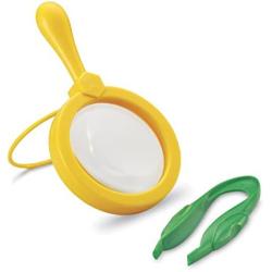 Learning Resources Magnifier & Tweezers, Fine Motor Toy, Easy Grip, Assorted Colors, Kids Magnifier, Kids Tweezers, Ages 3+
