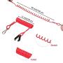 Boat Outboard Switch Engine Motor Lanyard Kill Urgent Stop Button, Safety Connector Cord Compatible for Yamaha Suzuki Honda Tohatsu Hidea