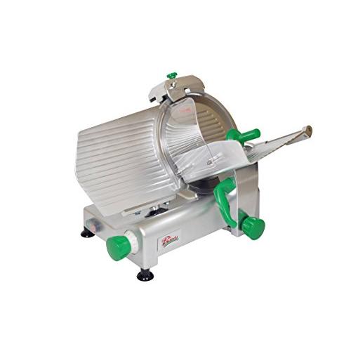 PRIMO PS-12 Anodized Aluminum Meat Slicer, Belt Drive Transmission, 12