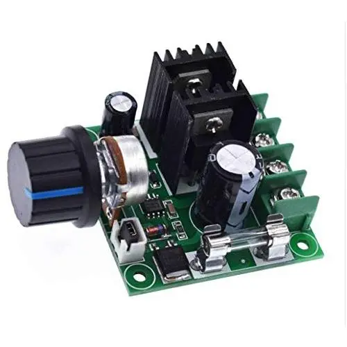 12V-40V 32V 10A Auto PWM DC Motor Speed Controller Regulator Governor with Knob Switch Volt Regulator Dimmer 400W Board Module
