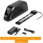 Jieoto Ebike Battery 52V 15AH, Electric Bicycle Battery Lithium ion Bike Battery with Discharge Plug Safe Lock Charger for 750W 500W 350W 200W Electric Bike Motor