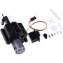 Vehicles-OCS 1/16 Two-Speed Upgraded Gearbox RC Car Black Shift Transfer Replacement with Motor+Servo Plastics Split for WPL Parts