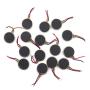 Mecion 10mm x 2.5mm Mini Flat Coin Viberation Motor 3V 12000RPM DC Motor with Leads 15 pcs