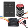 Hobby Fans F540 4370KV Sensorless Brushless Motor with 60A ESC Electronic Speed Controller Programming Card Waterproof Motor ESC Combo 3.175mm Shaft for 1/10 RC Car Truck