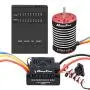Moteur Brushless sans capteur Hobby Fans F540 4370KV avec contrôleur électronique de vitesse ESC 60A et carte de programmation, moteur étanche, avec arbre de 3.175mm pour voiture/truck RC 1/10.