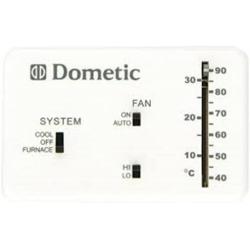 DOMETIC 3106995.032 RV Analog Thermostat (Cool Only/Furnace), White