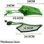 ESUPPORT Green Universal Motorcycle Motorbike Bike 8mm 10mm Rear View Side Mirror Scooter ATV
