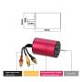 GoolRC S2435 4500KV Brushless Motor S-25A ESC with 2.2kg Metal Gear Servo Upgrade Brushless Combo Set for 1/16 1/18 RC Car Truck