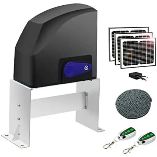ÉTREVEVE DKC500S Ouvre-Port Automatique à Chaîne Électrique pour Portail Glissant Lourd jusqu'à 1300 Livres, avec Kit de Contrôle à Distance Solar Powered ÉTREVEVE DKC500S Ouvre-Port Automatique à Chaîne Électrique pour Portail Glissant Lourd jusqu'à 1300 Livres, avec Kit de Contrôle à Distance Solar Powered