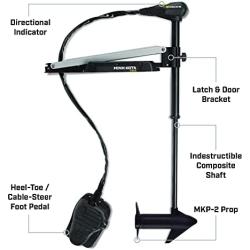 Minn Kota Edge Freshwater Cable-Steer Bow-Mount Trolling Motor with Heel-Toe Foot Control and Latch & Door Bracket, 45 lbs Thrust