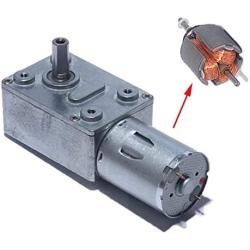 Jinchao-Dc Motor DC 12V Reduction Motor, for Range Hood Nesting Machine Smart Equipment, High Torque Turbo Worm Geared Motor, Easy to Install (Speed(RPM) : 237 RPM, Voltage(V) : 12V)