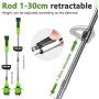 Cordless Grass Trimmer Lawn Mower, BONSBOR Electric Handheld String Strimmer Powered by 18V Lithium-ion Battery, 2 Battery, 2 Blades, 1000W Motor (Lawn Mower)