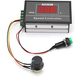 ICQUANZX DC Motor Speed Controller DC 6-60V 12V 24V 36V 48V 30A PWM ，(PWM) Speed Adjustable Stepless Governor Regulator, Motor Speed Controller with Start Stop Switch