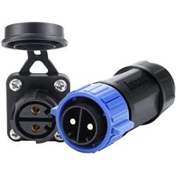 Trolling Motor Plug Receptacle Set, Briidea Marine Boat DC Power Connector Waterproof for Freshwater and Saltwater 12,24,36,48V