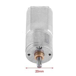DC 12V Electric Gear Motor High Torque Speed Reduction Motor 15/30 / 100/200 RPM with Centric Output Shaft 4mm Dia for RC Car Robot Model DIY Engine Toys (200 RPM)
