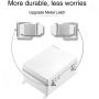 QILIPSU Hinged Cover Stainless Steel Latch 370x270x150mm Junction Box with Mounting Plate, ABS Plastic DIY Electrical Project Case IP67 Waterproof Dustproof Enclosure Grey (14.6