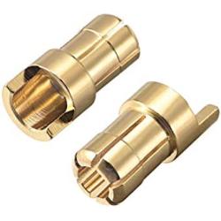 uxcell 6mm Bullets Connector Gold Plated Banana Plugs Male for RC Battery ESC Motor 10pcs