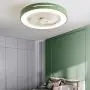 ATELANGE 19.7 In Flush Mount Invisible Ceiling Fan Light With Remote Control 3 Colors 3 Speeds Ceiling Fan With Light Enclosed Bladeless Ceiling Fan Light With Timing Function Pure Copper Motor For Ho
