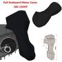 dDanke Black Full Outboard Motor Cover Fits Boat Motors 100-150HP Waterproof Rainproof Cover