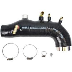 Rev9(SH-003-BLACK-B) Silicone Turbo Inlet, Black, compatible with Subaru Legacy GT 2007-09 EJ25 Motor