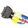 IndusTec Wired 20A 12V - DC Motor Polarity Reversing Rocker 3 Position DPDT Momentary Automatic Reset Switch (On)-Off-(On) 6 Pin DPDT Double Pole Double Throw