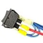 IndusTec Wired 20A 12V - DC Motor Polarity Reversing Rocker 3 Position DPDT Momentary Automatic Reset Switch (On)-Off-(On) 6 Pin DPDT Double Pole Double Throw