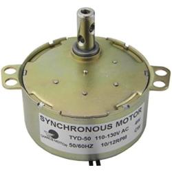 CHANCS TYD-50 Synchronous Motor 110V AC 10-12RPM 4W CW Gear Motor Cup Turners for Tumblers