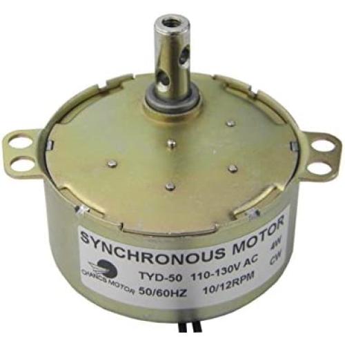 CHANCS TYD-50 Synchronous Motor 110V AC 10-12RPM 4W CW Gear Motor Cup Turners for Tumblers