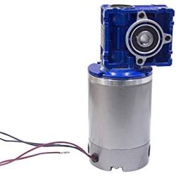 Bemonoc High Torque DC Motor 12V 30RPM Power 60W Turbine Worm Gear Reduce with Gearbox Speed Reducer Ratio 60/1