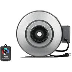iPower 4 Inch 190 CFM Duct Inline HVAC Exhaust Blower Ventilation Fan with Variable Speed Controller, 4