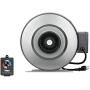 iPower 4 Inch 190 CFM Duct Inline HVAC Exhaust Blower Ventilation Fan with Variable Speed Controller, 4