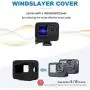YALLSAME Helmet Mount with Windshield for GoPro Hero 10 9 Go Pro Motorcycle Strap Chin Rhino Attachment Full Face Helmet Mount Accessories for GoPro 9 10 Black Ideal for Racing Skiing High-Speed Sport