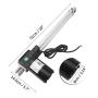 Electric Linear Actuator, Asixx DC 12V Linear Actuator 4000N Max Lift 300mm Stroke Electric Motor for Medical Auto Car
