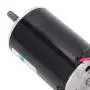 High‑Speed DC Motor, 80W 24V CW/CCW Permanent Magnet DC Motor Double Output Shaft Speed Regulation Motor(with Bracket)