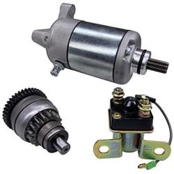 Hity Motor 18645 Starter Drive & Relay Solenoid For Polaris Sportsman 500 1996-2002 Polaris 3084981 3090188