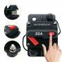70 Amp Breaker,12V- 48V DC 70A Circuit Breaker with Manual Reset Fuse for Trolling Motor Rv Marine Boat Vehicles System Protection Waterproof (70A)